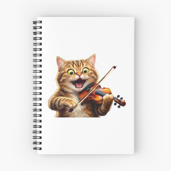 Item preview, cat violin designed and sold by Uglyandcute.