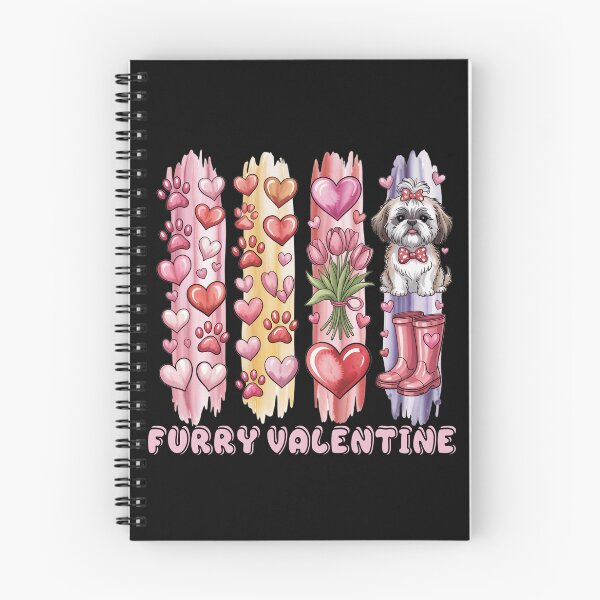 Item preview, Cute Valentine Pets & Hearts – Watercolor Love Stripes Illustration designed and sold by SoftStyleStudio ⭐⭐⭐.