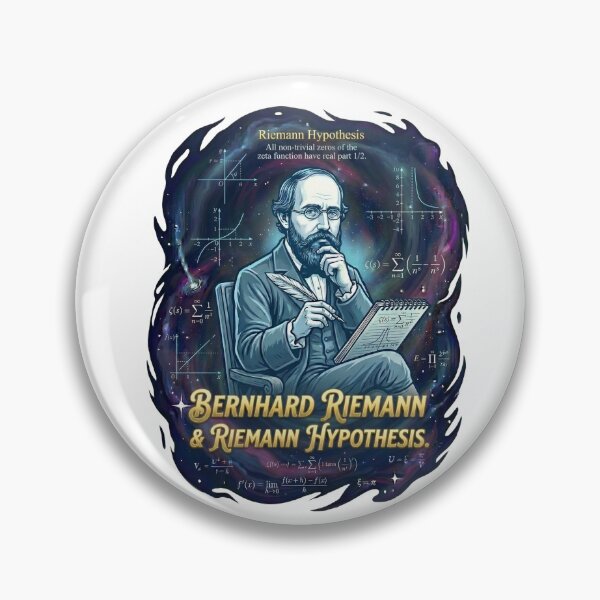 Item preview, Bernhard Riemann: The Zeta Function & Hypothesis - Cosmic Math Art designed and sold by TheEmptySet.