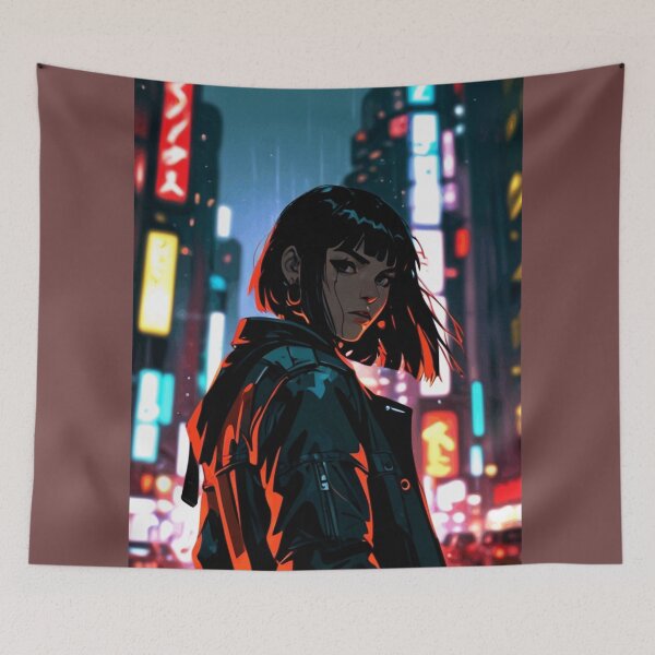Item preview, Cyberpunk Neon Girl designed and sold by zerocult.
