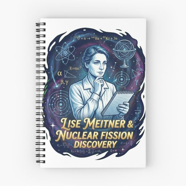 Item preview, Lise Meitner: The Unsung Mother of Nuclear Fission - Retro Comic Science Art designed and sold by TheEmptySet.