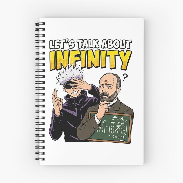 Item preview, Let's Talk About Infinity: Satoru Gojo & Georg Cantor designed and sold by TheEmptySet.