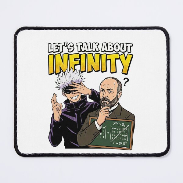 Item preview, Let's Talk About Infinity: Satoru Gojo & Georg Cantor designed and sold by TheEmptySet.