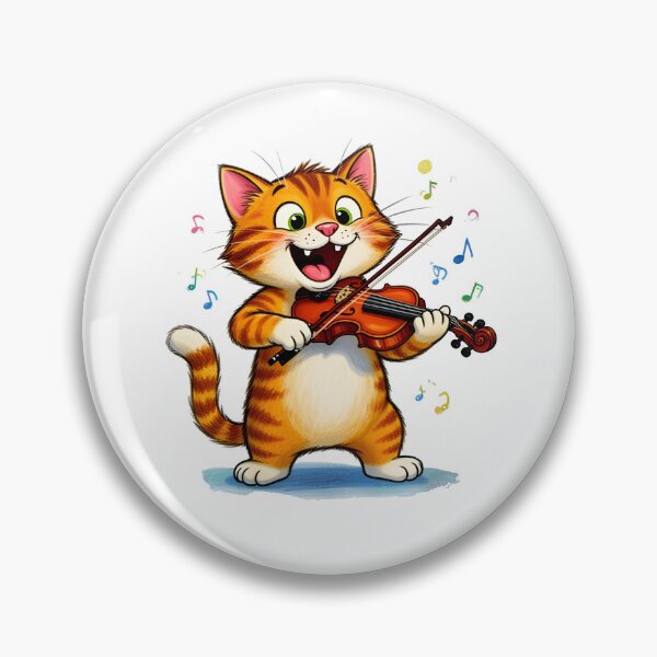 Item preview, cat violin designed and sold by Uglyandcute.