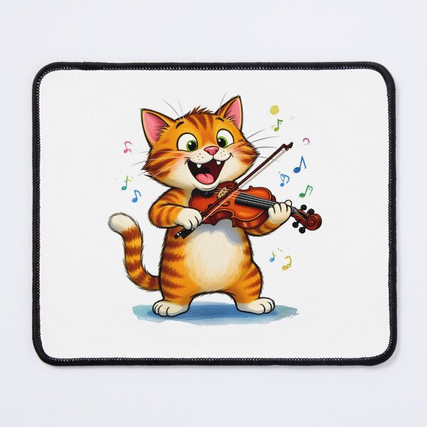 Item preview, cat violin designed and sold by Uglyandcute.