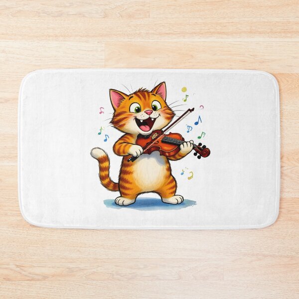 Item preview, cat violin designed and sold by Uglyandcute.