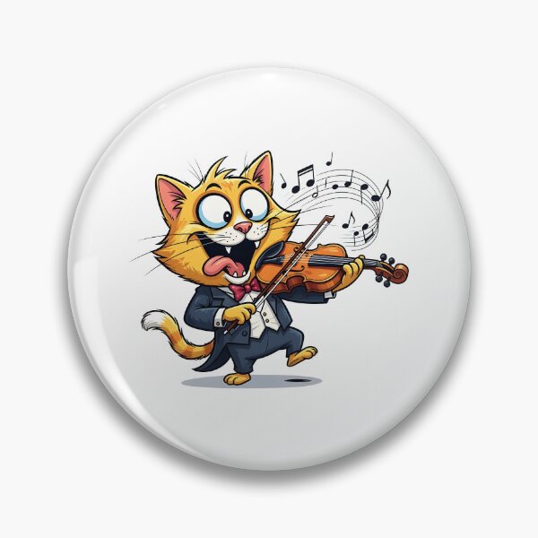 Item preview, cat violin designed and sold by Uglyandcute.
