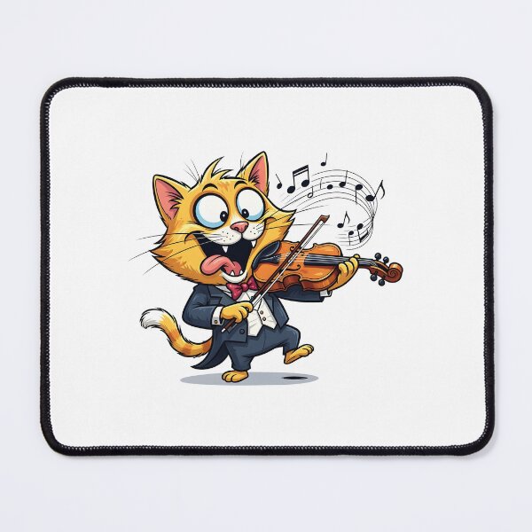 Item preview, cat violin designed and sold by Uglyandcute.
