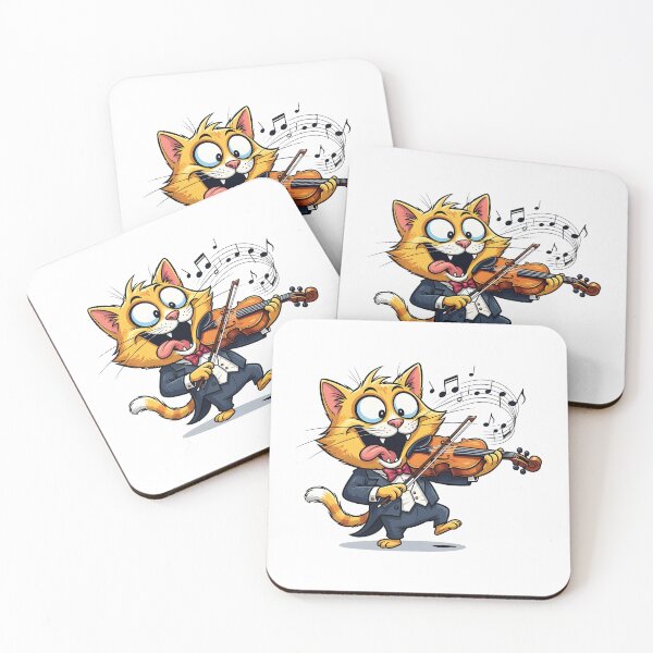 Item preview, cat violin designed and sold by Uglyandcute.