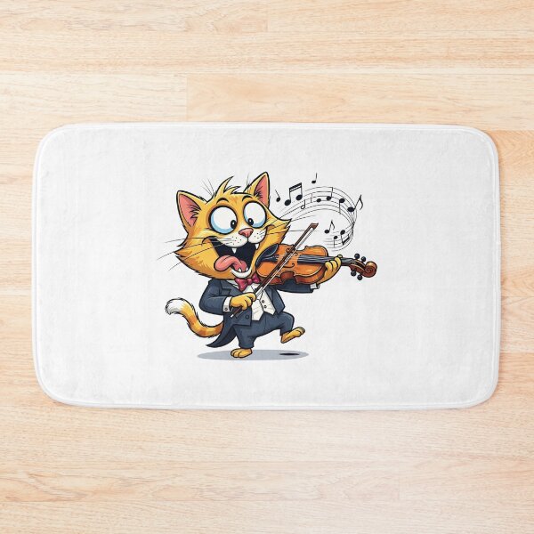Item preview, cat violin designed and sold by Uglyandcute.