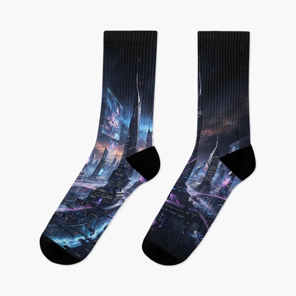 Item preview, Neo-Tokyo Skyline: Ethereal Cyberpunk Metropolis at Dusk designed and sold by KYOFRAME.