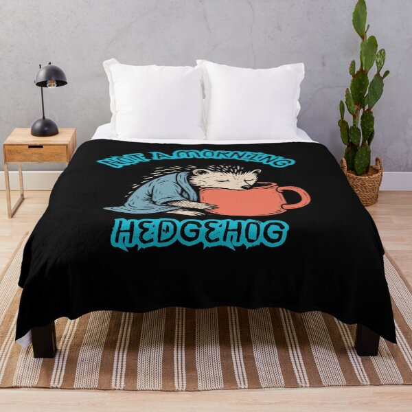 Item preview, Not a Morning Hedgehog – Funny Coffee Lover Frog Illustration designed and sold by ChameraDesign.