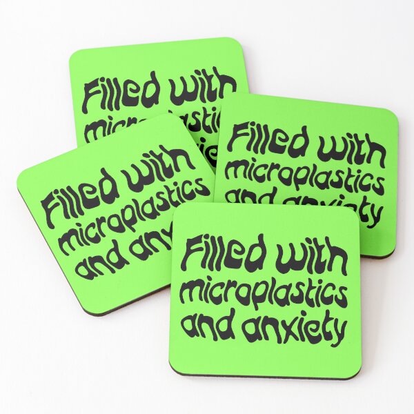 Item preview, Filled with Microplastics and Anxiety - Black designed and sold by sillyjess.