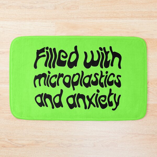 Item preview, Filled with Microplastics and Anxiety - Black designed and sold by sillyjess.