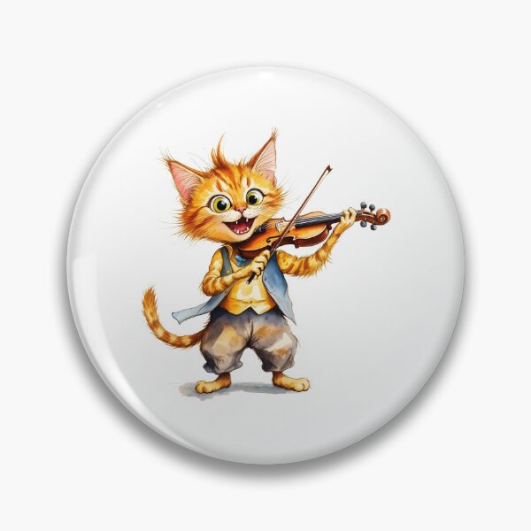 Item preview, cat violin designed and sold by Uglyandcute.