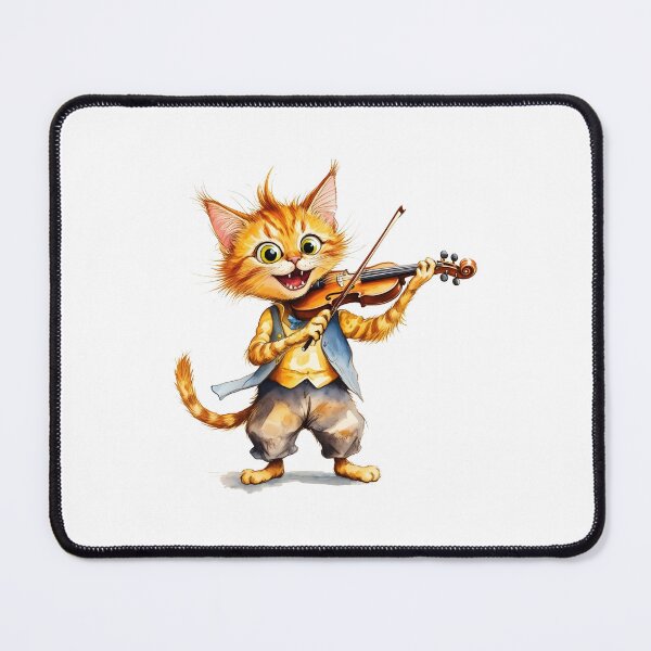 Item preview, cat violin designed and sold by Uglyandcute.