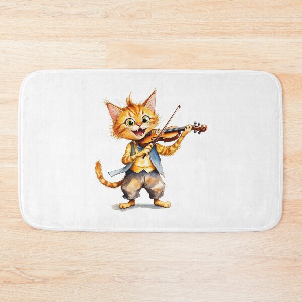 Item preview, cat violin designed and sold by Uglyandcute.