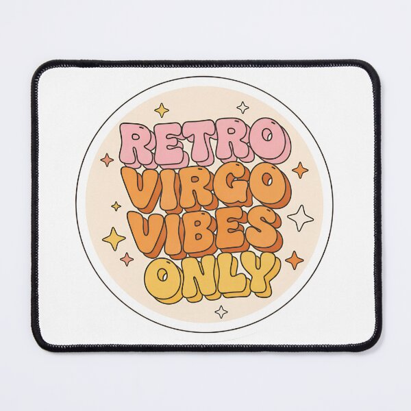 Item preview, Retro Virgo Vibes Only – Pastel Zodiac Typography Sticker Design designed and sold by Timegraf.