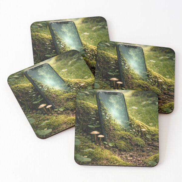 Item preview, abandoned smartphpne in a silent forest designed and sold by MyLakeLife.