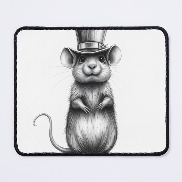 Item preview, Cute Anthropomorphic Rat in Top Hat - Fancy Rodent Illustration designed and sold by EllDAV777.