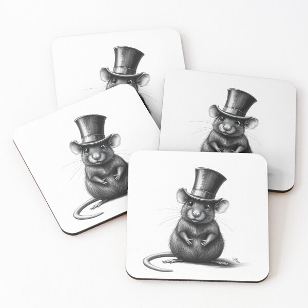 Item preview, Fancy Top Hat Mouse | Cute Victorian Gentleman Rodent Illustration designed and sold by EllDAV777.