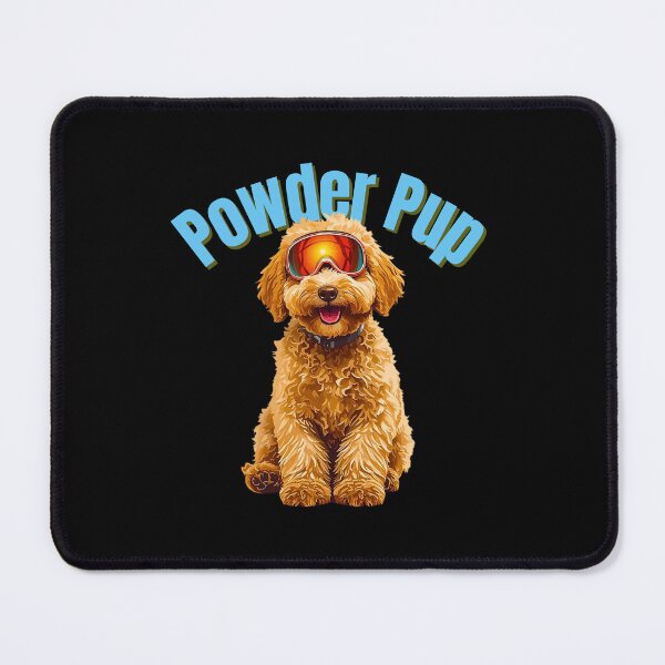 Item preview, Powder Pup Goldendoodle – Cute Ski Dog Art for Dog Lovers & Ski Enthusiasts designed and sold by Fredster1966.
