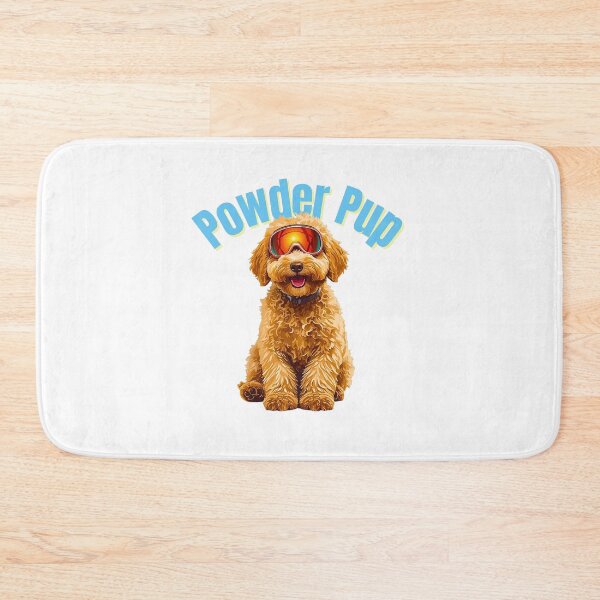 Item preview, Powder Pup Goldendoodle – Cute Ski Dog Art for Dog Lovers & Ski Enthusiasts designed and sold by Fredster1966.