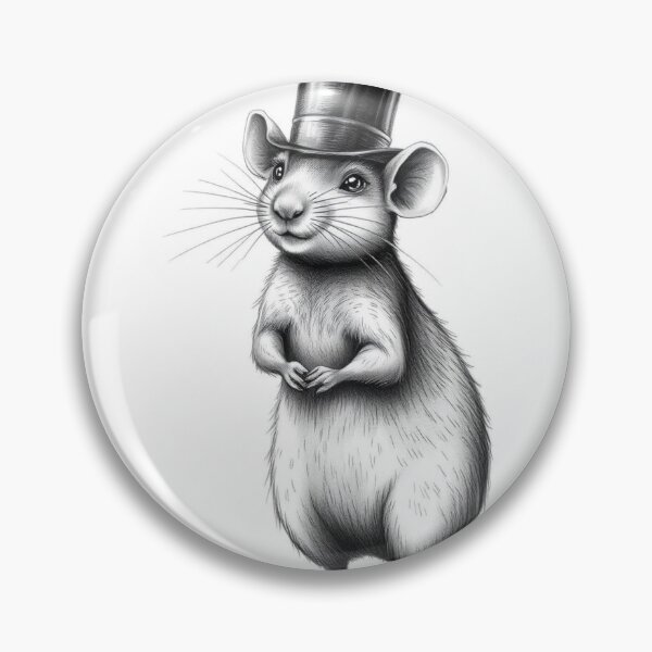 Item preview, Fancy Rat in Top Hat - Victorian Gentleman Rodent Illustration designed and sold by EllDAV777.