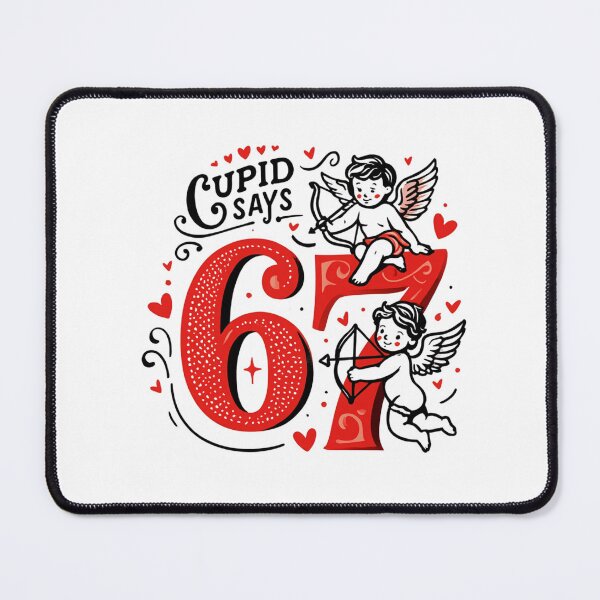 Item preview, Cupid Says 67 Funny Valentine Cute Cupid Heart Game Design designed and sold by Clairenity Studio.