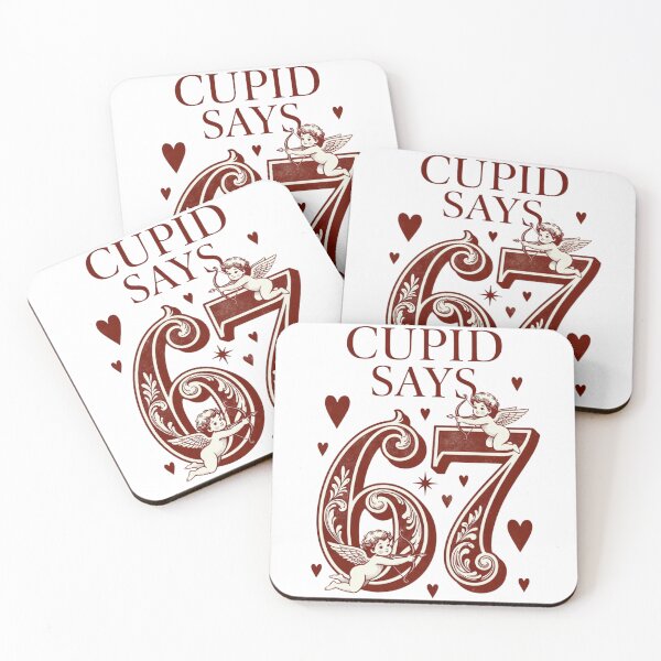 Item preview, Cupid Says 67 Funny Valentine Cute Cupid Heart Game Design designed and sold by Clairenity Studio.