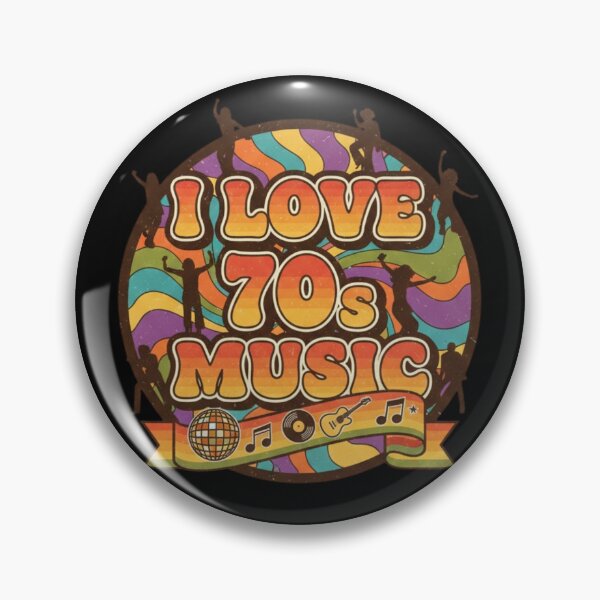 Item preview, I Love 70's Music vintage design designed and sold by RichTeeDesigns.