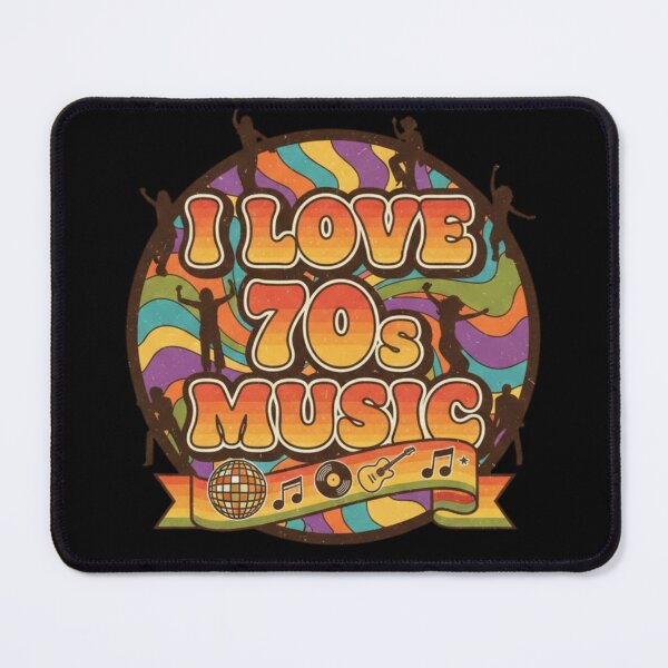 Item preview, I Love 70's Music vintage design designed and sold by RichTeeDesigns.