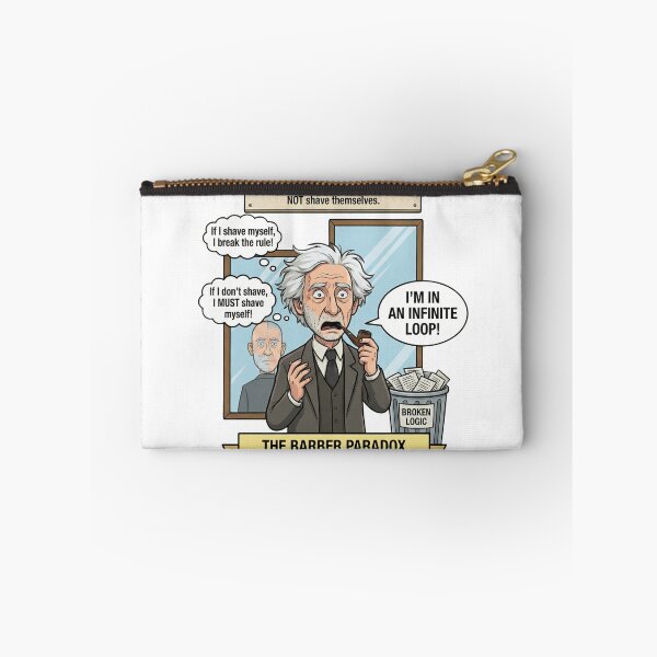 Item preview, The Barber Paradox: I'm in an Infinite Loop! - Russell's Paradox Comic designed and sold by TheEmptySet.
