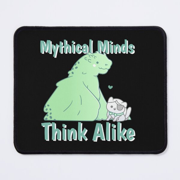 Item preview, Mythical Minds Think Alike – Cute Dragon & Wizard Cat T-Shirt designed and sold by Homelife3.