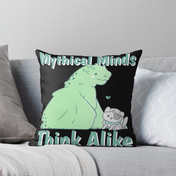 Item preview, Mythical Minds Think Alike – Cute Dragon & Wizard Cat T-Shirt designed and sold by Homelife3.