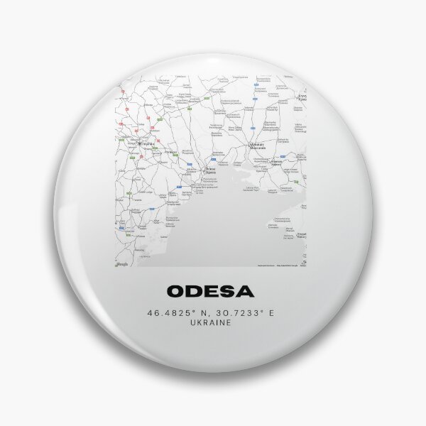 Item preview, Odesa Ukraine Map Print | Black Sea Coordinates Minimalist Wall Art designed and sold by RM-Journey.
