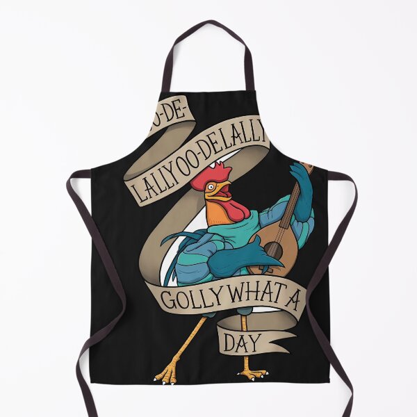 Item preview, Alan-A-Dale Rooster_OO-De-Lally Golly What A Day Tattoo Watercolor Painting Robin Hood designed and sold by fikriyansa.