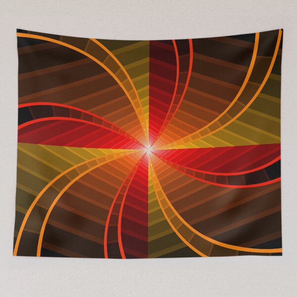 Item preview, Geometric Layout in Reds, Oranges and Yellow, Geometric Abstraction, Abstract Art designed and sold by DDJust4U.