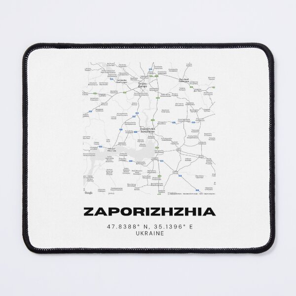 Item preview, Zaporizhzhia Ukraine Map Print | Coordinates Minimalist Wall Art designed and sold by RM-Journey.
