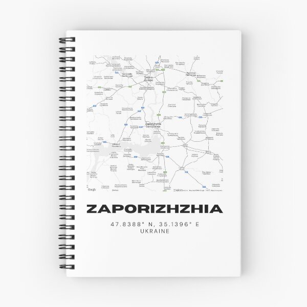 Item preview, Zaporizhzhia Ukraine Map Print | Coordinates Minimalist Wall Art designed and sold by RM-Journey.