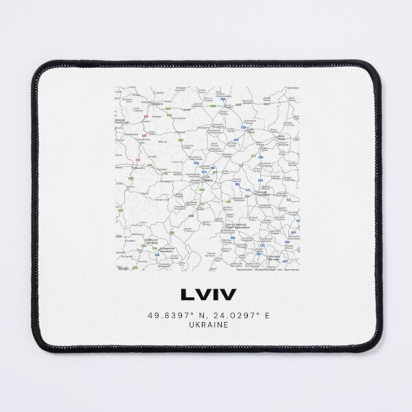 Item preview, Lviv Ukraine Map Print | Coordinates Minimalist City Wall Art designed and sold by RM-Journey.