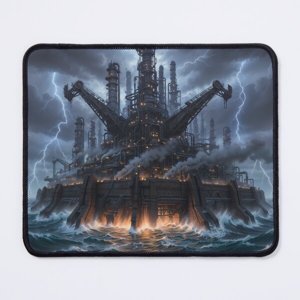 Item preview, Stormborn Industrial Fortress - Dieselpunk Ocean Rig designed and sold by KYOFRAME.