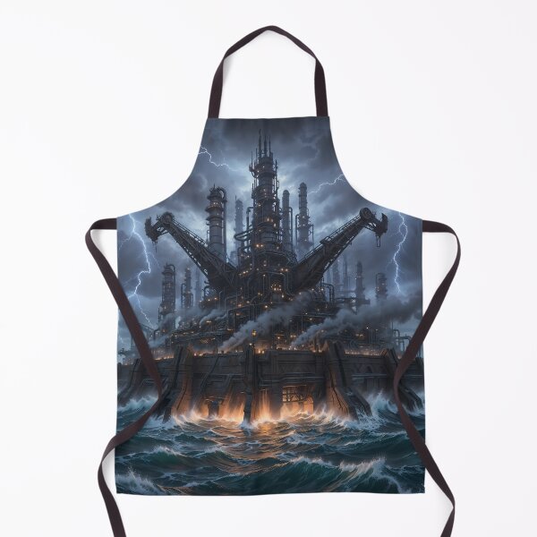Item preview, Stormborn Industrial Fortress - Dieselpunk Ocean Rig designed and sold by KYOFRAME.
