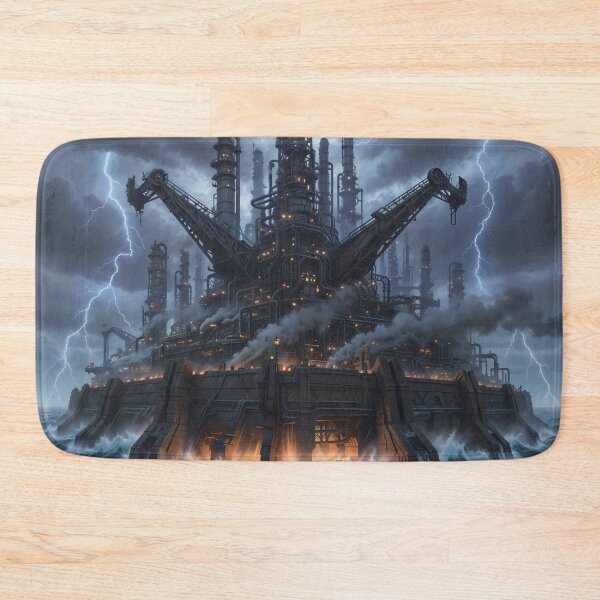 Item preview, Stormborn Industrial Fortress - Dieselpunk Ocean Rig designed and sold by KYOFRAME.