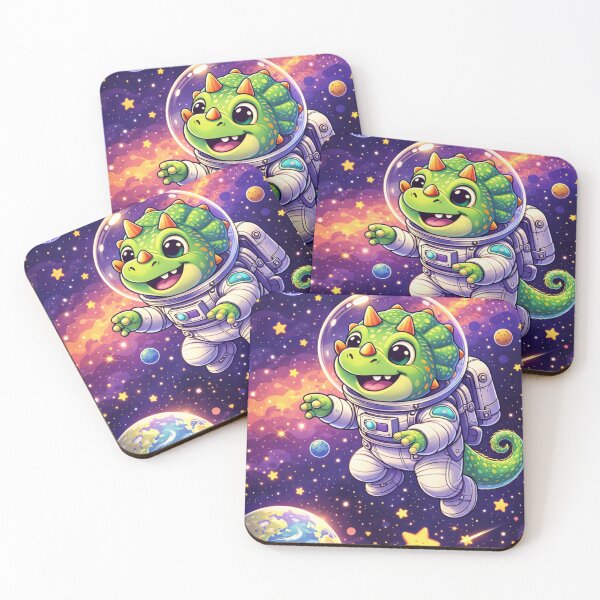 Item preview, space triceratops in space designed and sold by MyLakeLife.