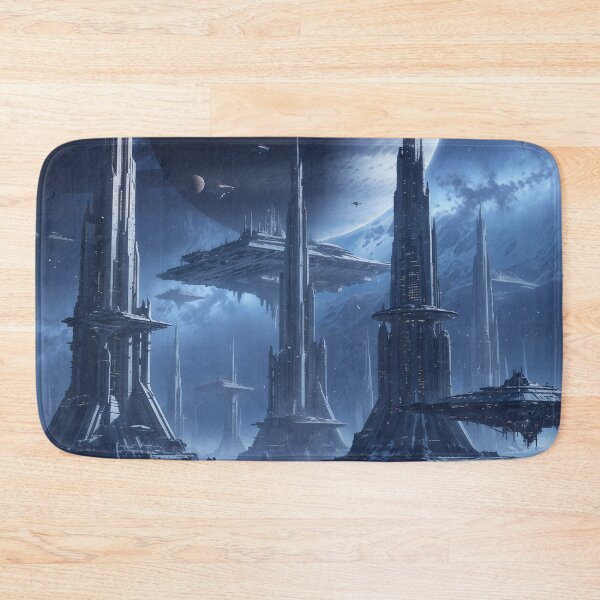 Item preview, Echoes of a Celestial Empire: Futuristic Gothic Spire City designed and sold by KYOFRAME.