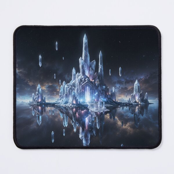 Item preview, Ethereal Crystal Citadel: The Frozen Kingdom Mirror designed and sold by KYOFRAME.