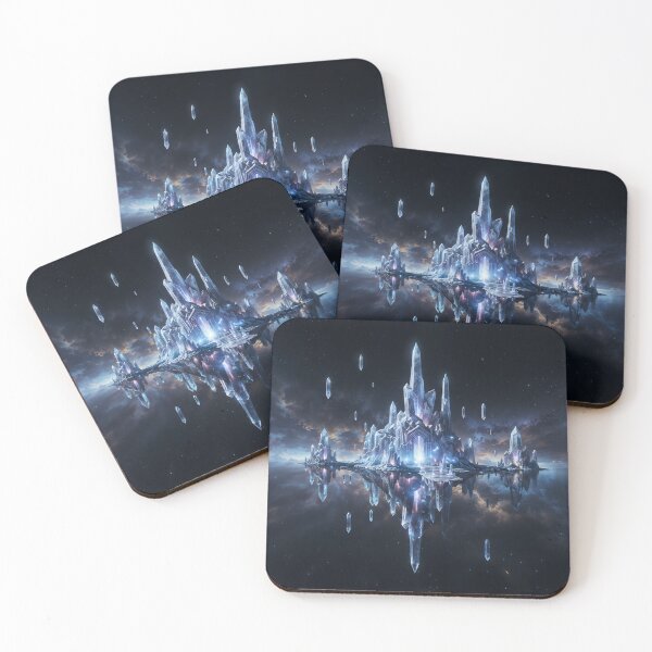 Item preview, Ethereal Crystal Citadel: The Frozen Kingdom Mirror designed and sold by KYOFRAME.