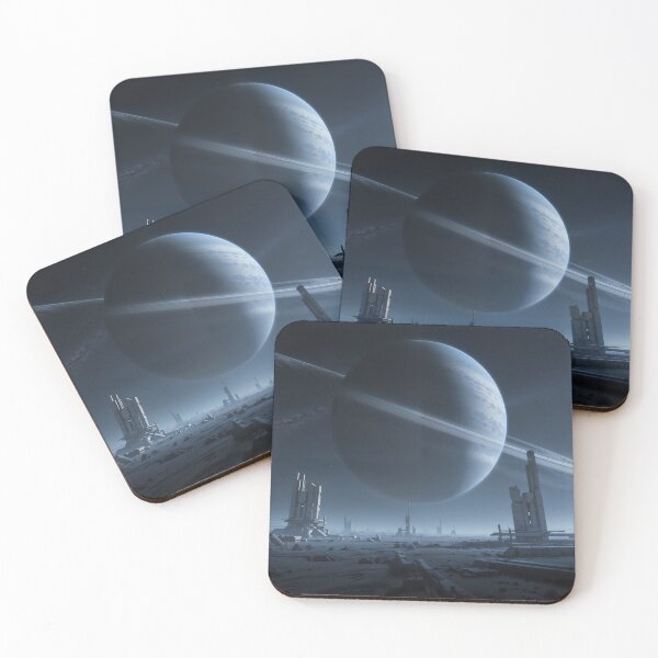 Item preview, Echoes of a Forgotten World: Ringed Giant over Ruined Outpost designed and sold by KYOFRAME.