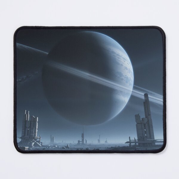 Item preview, Echoes of a Forgotten World: Ringed Giant over Ruined Outpost designed and sold by KYOFRAME.